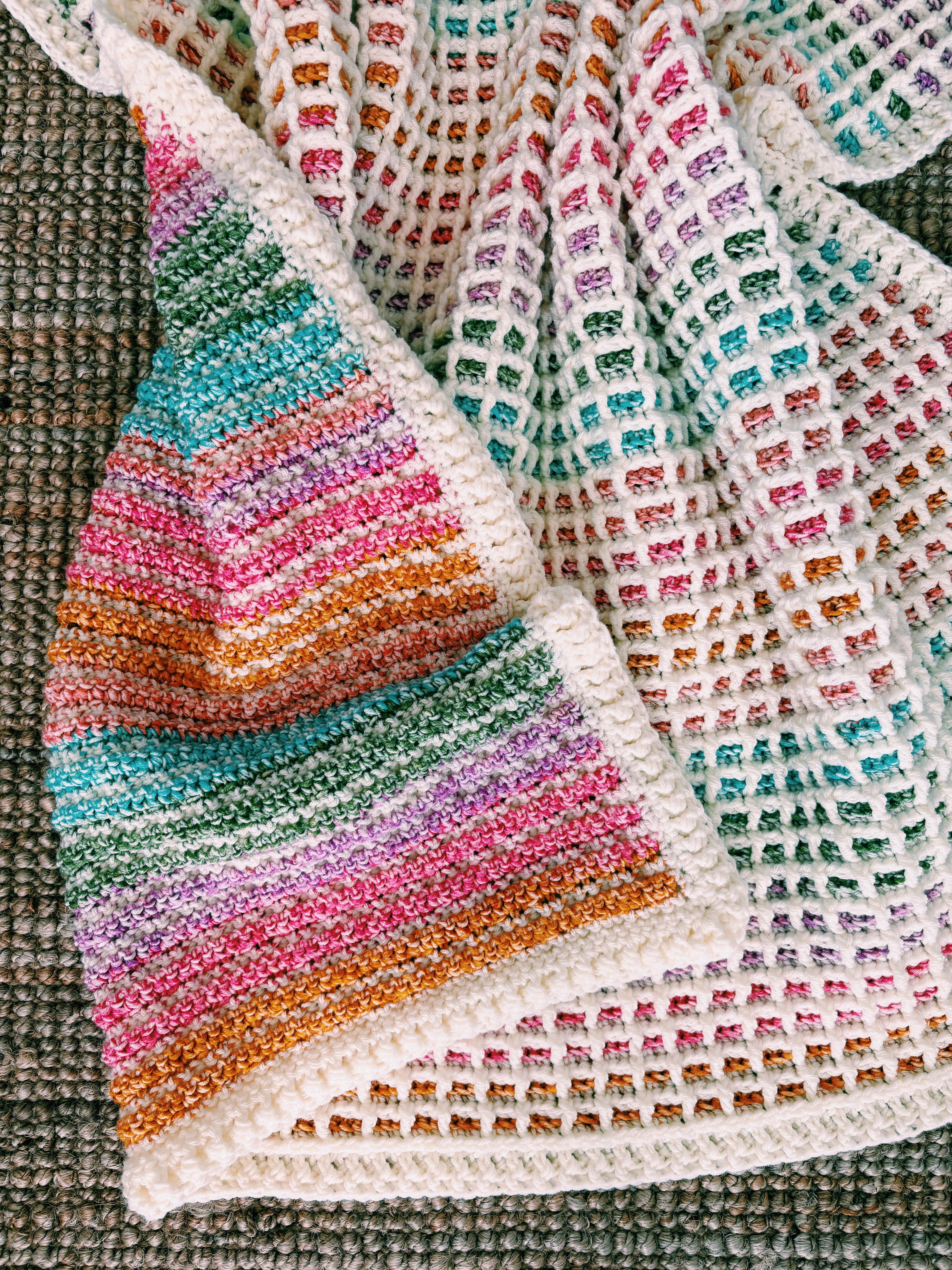 7+ Crochet Blanket Stitches Waffle Stitch Crochet Blanket Pattern – The Emmy – I Can Crochet That