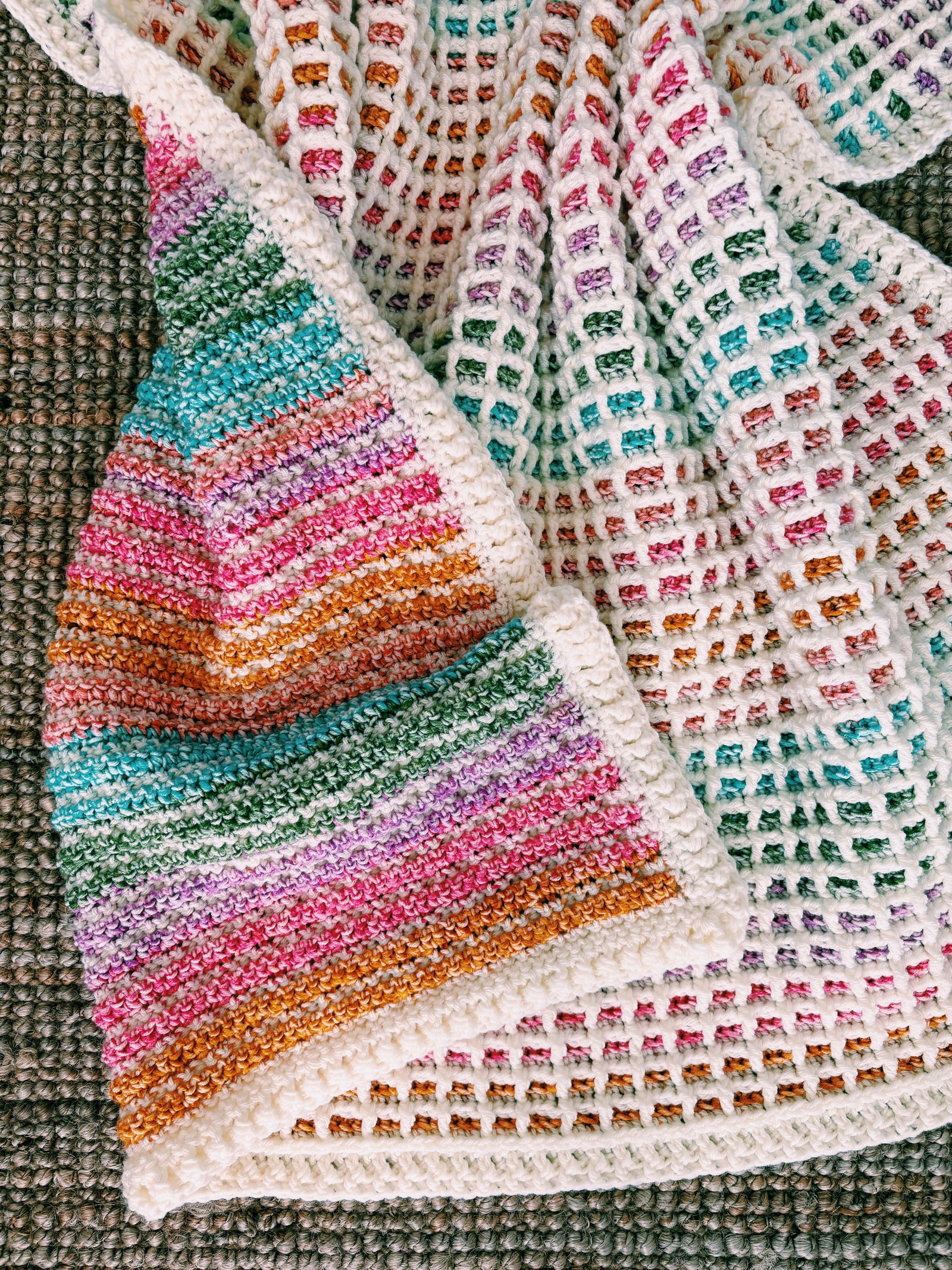 Waffle Stitch Crochet Blanket Pattern – The Emmy – I Can Crochet That