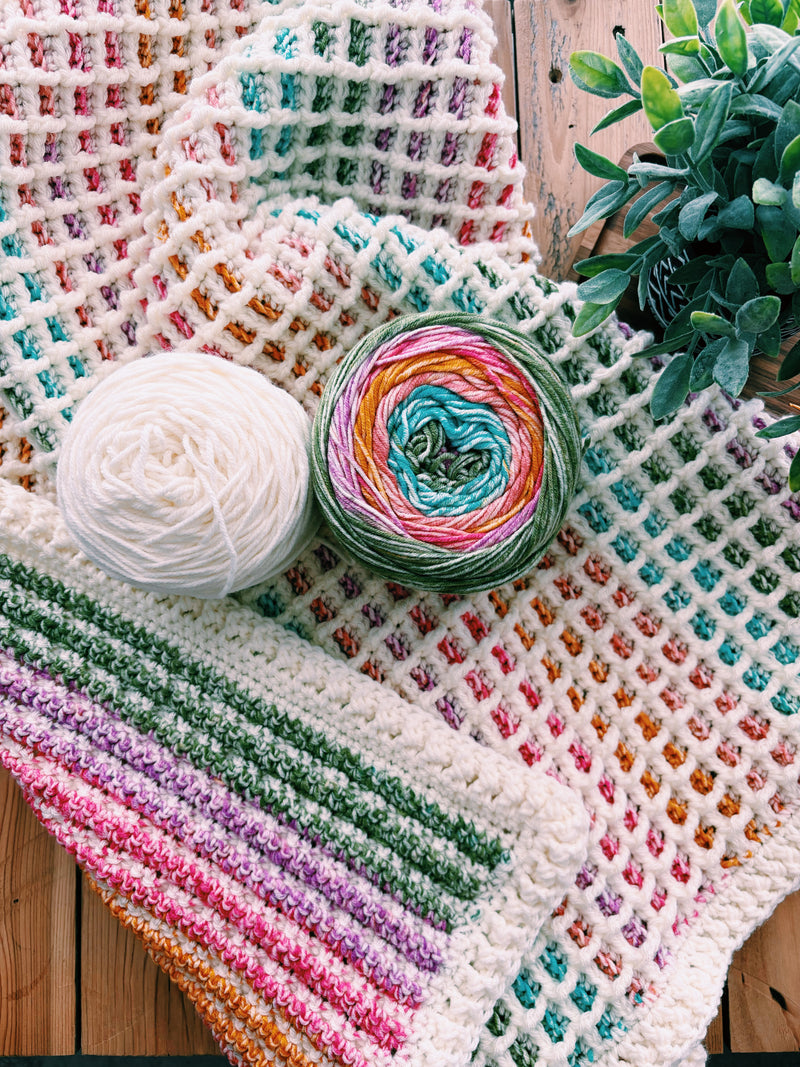 Waffle Stitch Crochet Blanket Pattern – The Emmy