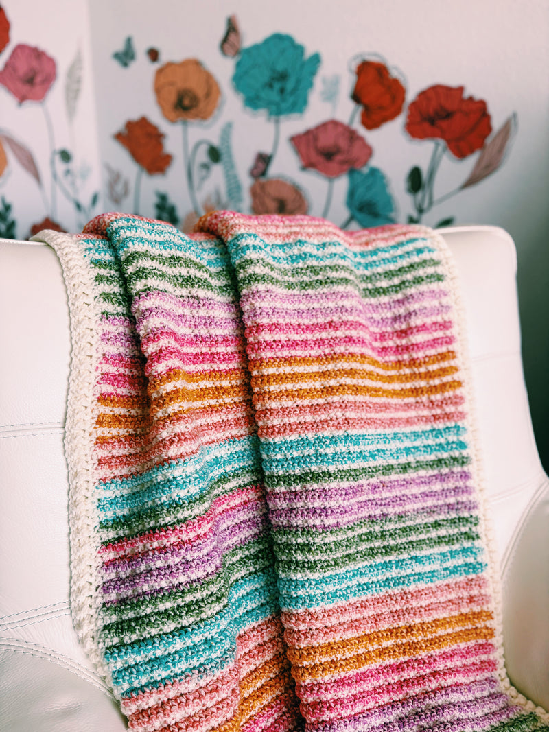 Waffle Stitch Crochet Blanket Pattern – The Emmy