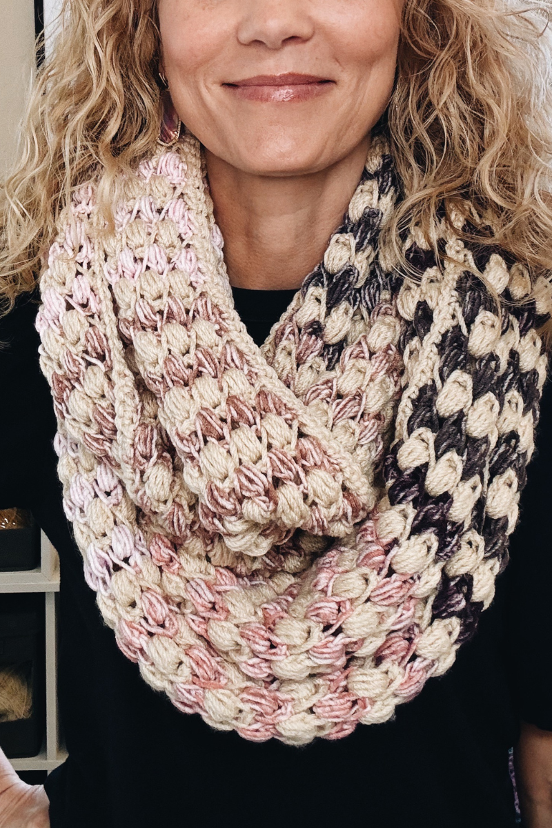 Tunisian Crochet Infinity Scarf Pattern