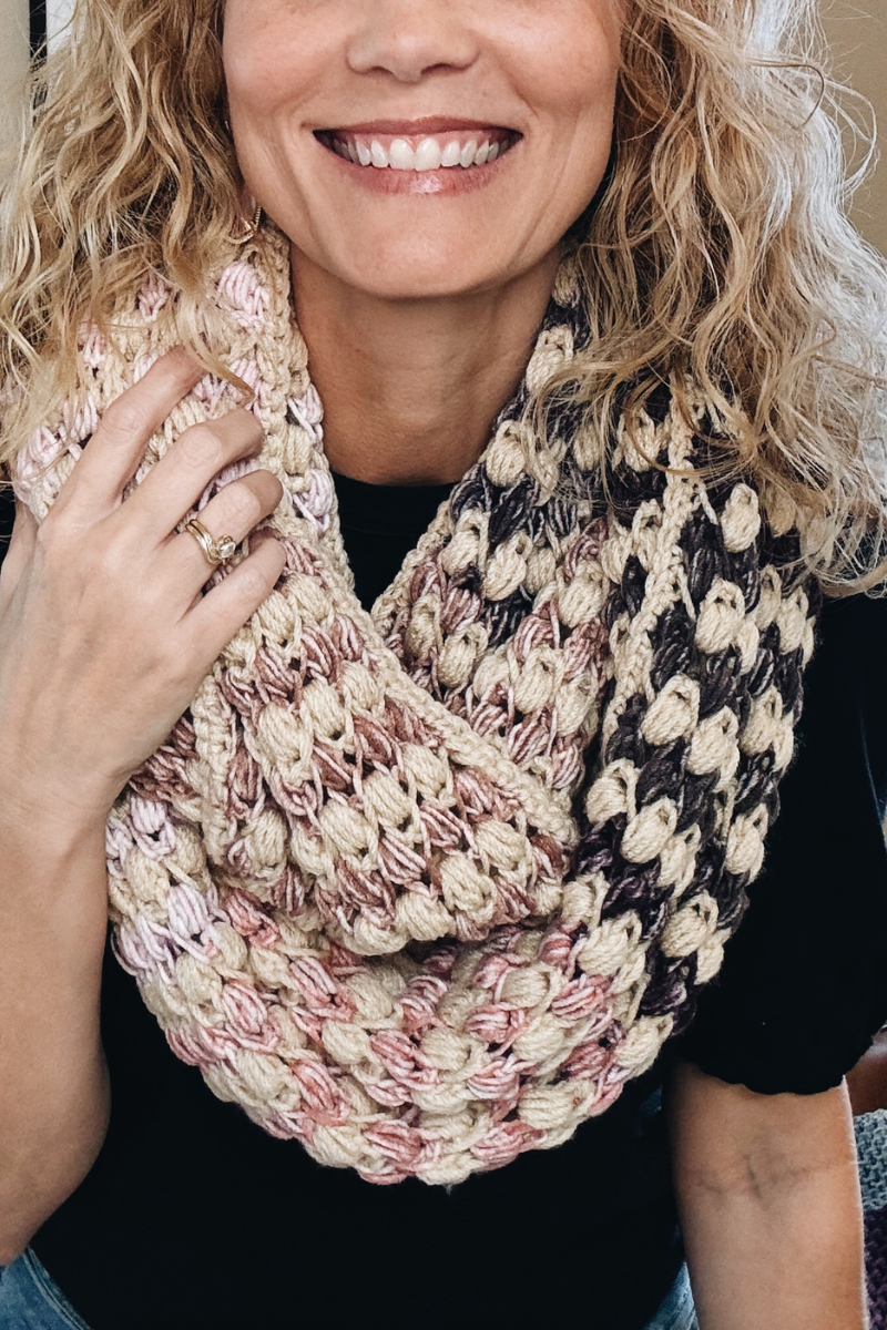 Tunisian Crochet Infinity Scarf Pattern – I Can Crochet That