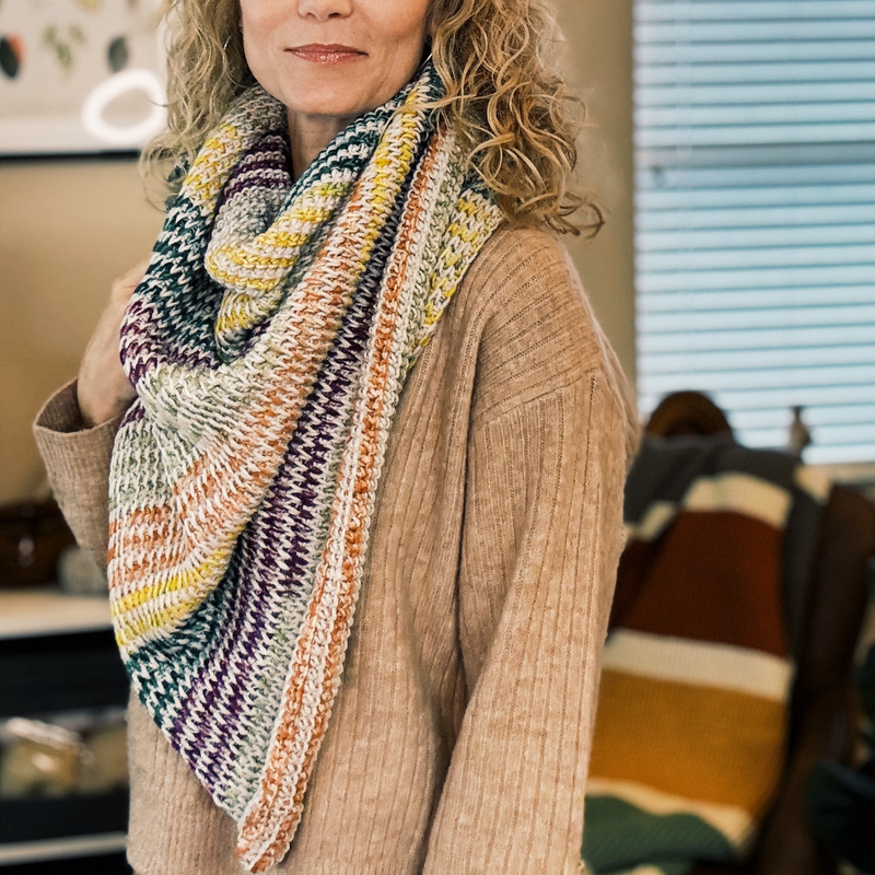 Tunisian Crochet Triangle Scarf Pattern Crochet Shawl – I Can