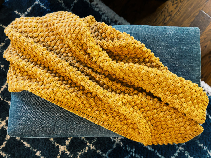 Textured Crochet Blanket Pattern | The Wynn