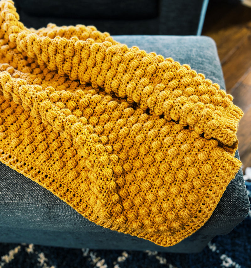 Textured Crochet Blanket Pattern | The Wynn