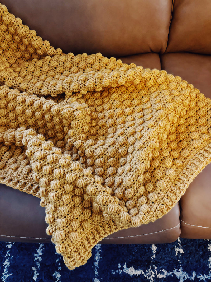 Textured Crochet Blanket Pattern | The Wynn