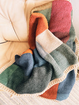 Tunisian Patchwork Blanket Crochet Pattern PDF