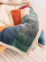 Tunisian Patchwork Blanket Crochet Pattern PDF