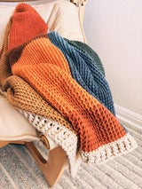 Tunisian Patchwork Blanket Crochet Pattern PDF
