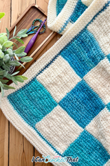 Tunisian Entrelac Star Stitch Blanket – Crochet Pattern (PDF + Video)