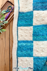 Tunisian Entrelac Star Stitch Blanket – Crochet Pattern (PDF + Video)
