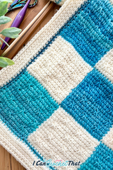 Tunisian Entrelac Star Stitch Blanket – Crochet Pattern (PDF + Video)