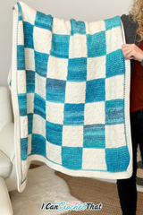 Tunisian Entrelac Star Stitch Blanket – Crochet Pattern (PDF + Video)