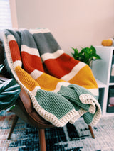 Tunisian Crochet Fall Blanket Pattern | Fall Crochet