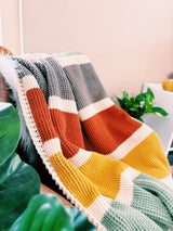 Tunisian Crochet Fall Blanket Pattern | Fall Crochet