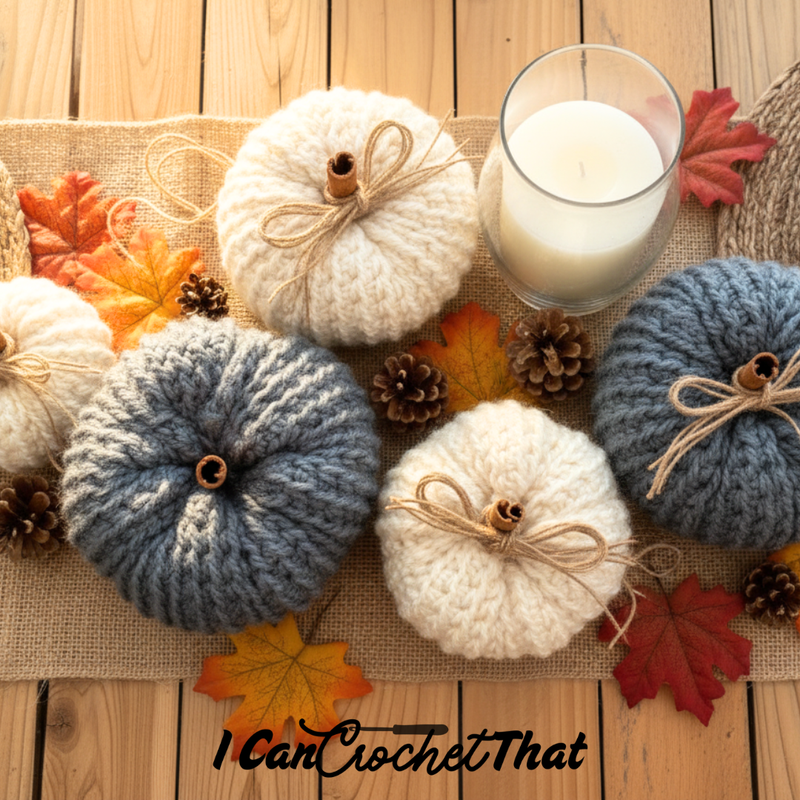 Tunisian Crochet Pumpkin Pattern – 3 Sizes | Fall Crochet Decor