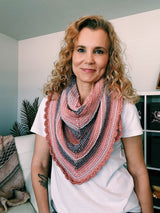 Tunisian Crochet Triangle Scarf (Curl-Free Shawl Pattern PDF)