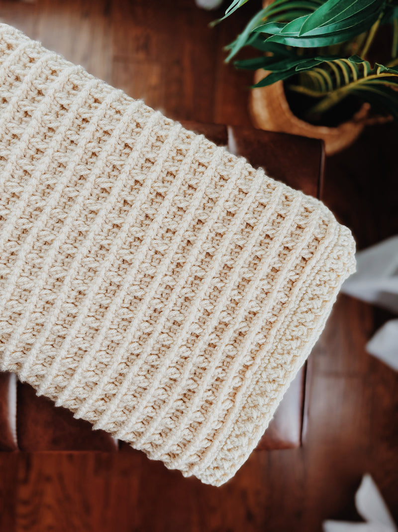 Tunisian Crochet Waffle Stitch Blanket Pattern