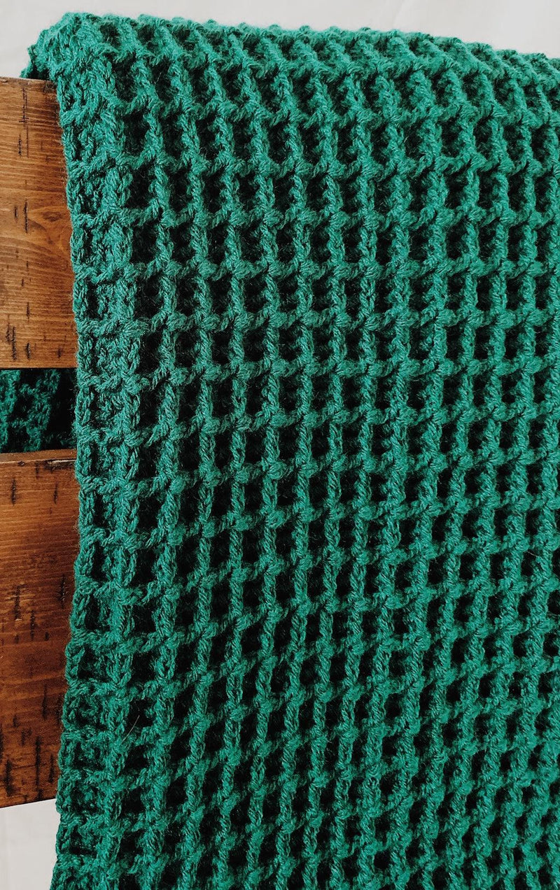  Crochet Waffle Stitch Blanket Pattern
