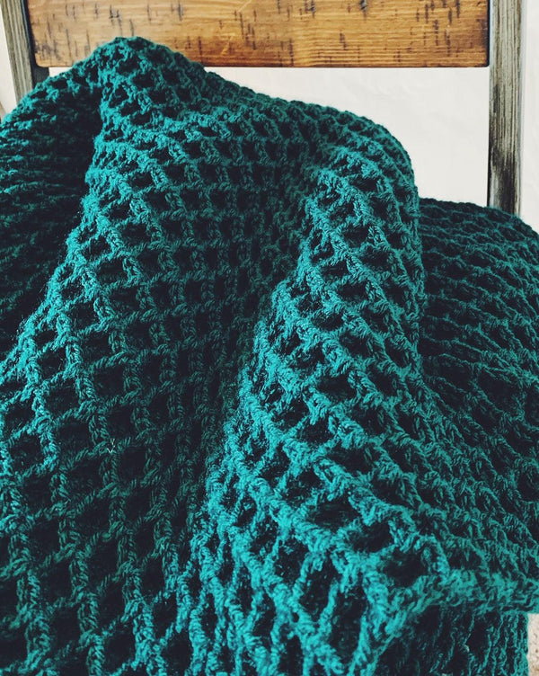  Crochet Waffle Stitch Blanket Pattern