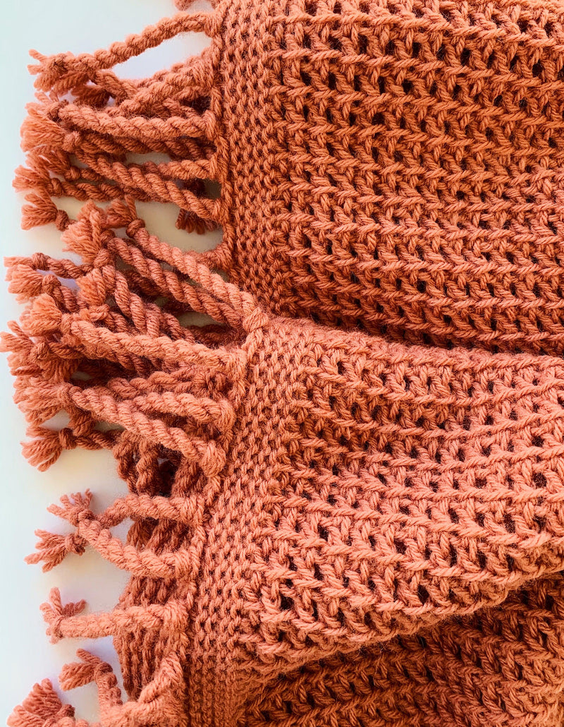 The Ava Throw Tunisian Crochet Pattern