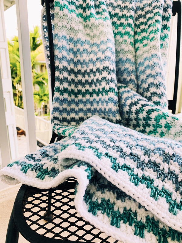 Textured Crochet Blanket Pattern The Lanai Blanket