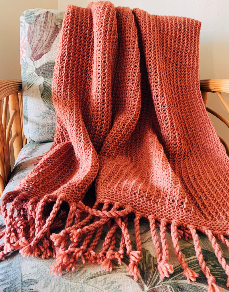 A Lightweight Tunisian Crochet Throw Pattern The Ava Throw – I
