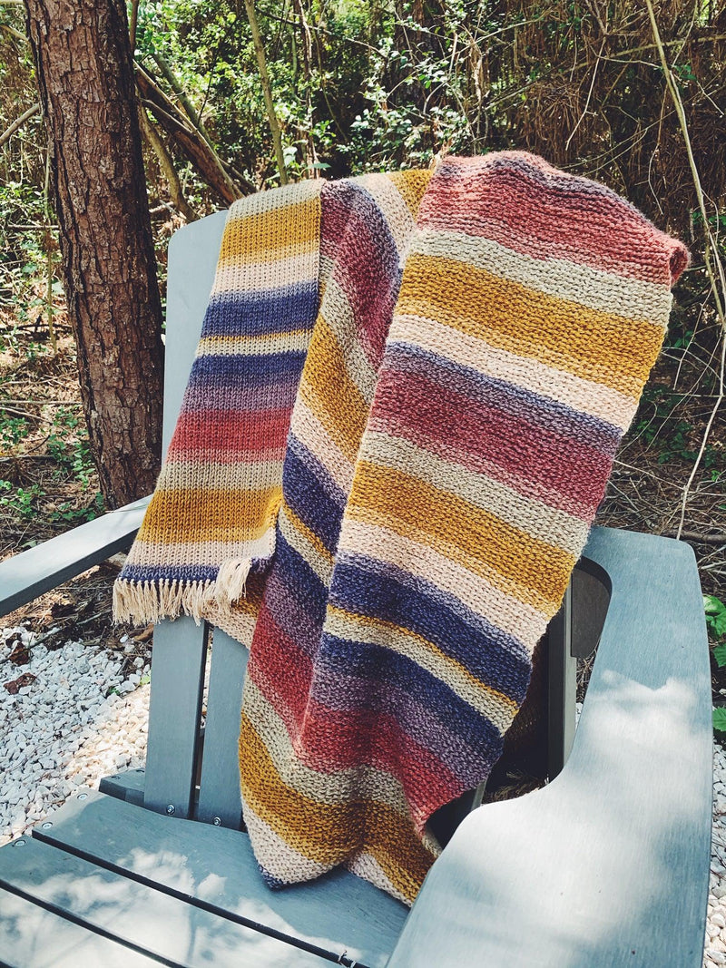 Simple Tunisian Crochet Camping Blanket Pattern