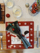 Modern Crochet Table Runner Pattern Christmas Tablescape