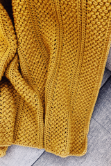 Easy Crochet Blanket Pattern using Lion Brand's Pound of Love yarn