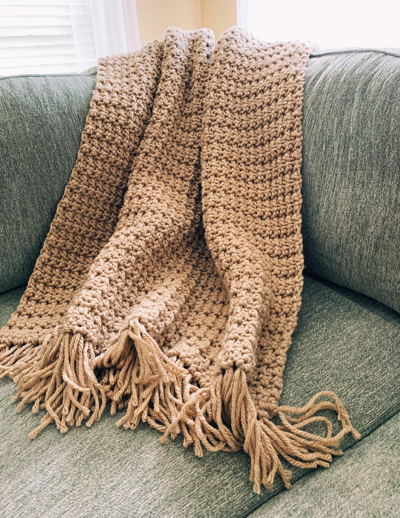 a soft and beautiful Chunky Crochet Blanket Pattern