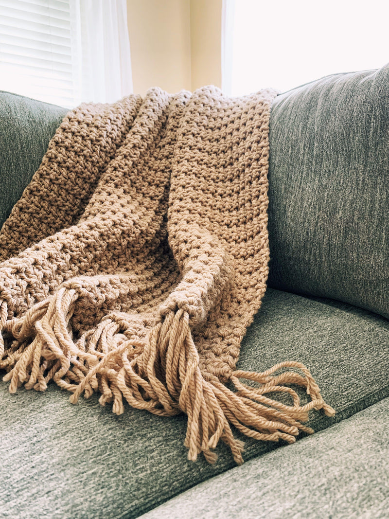 easy Chunky Crochet Blanket Pattern