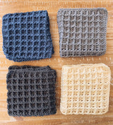 easy Crochet Waffle Stitch Dishcloth Pattern