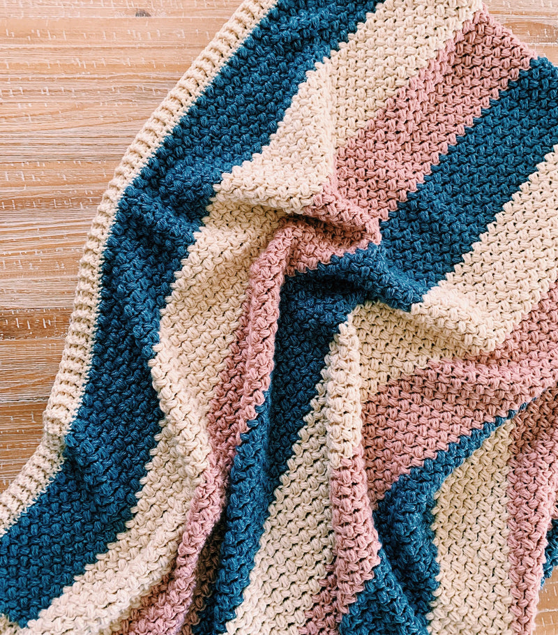 Crochet Baby Blanket Pattern with Lion Brand Heartland Yarn