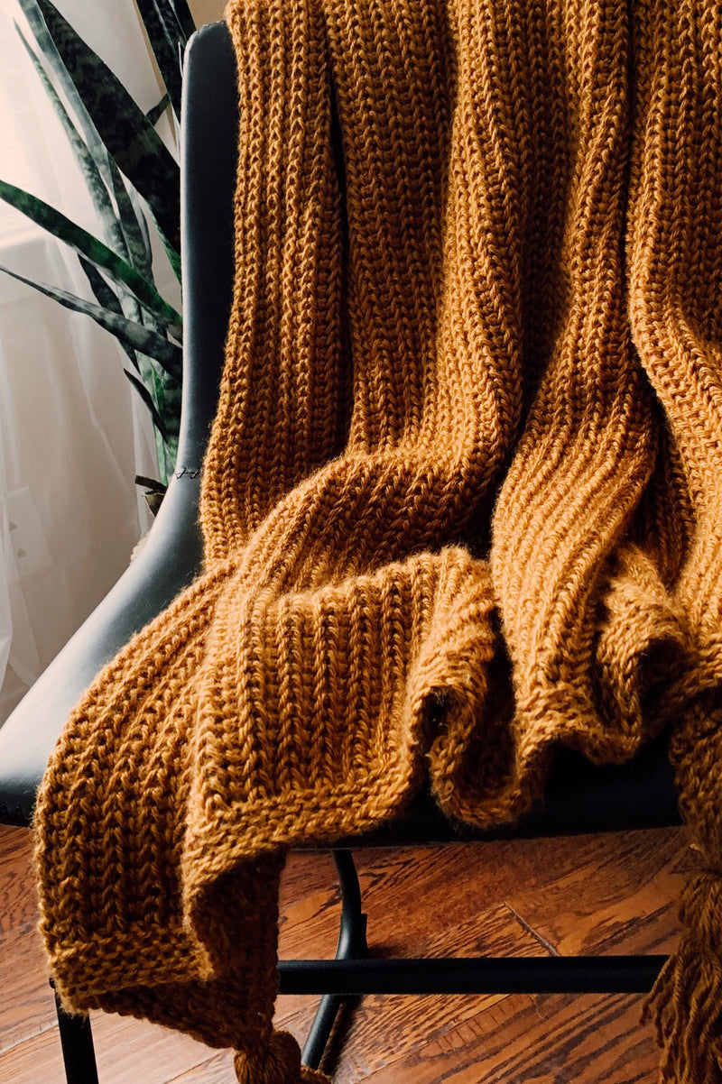 Tunisian Crochet Throw Pattern - The Drew Throw