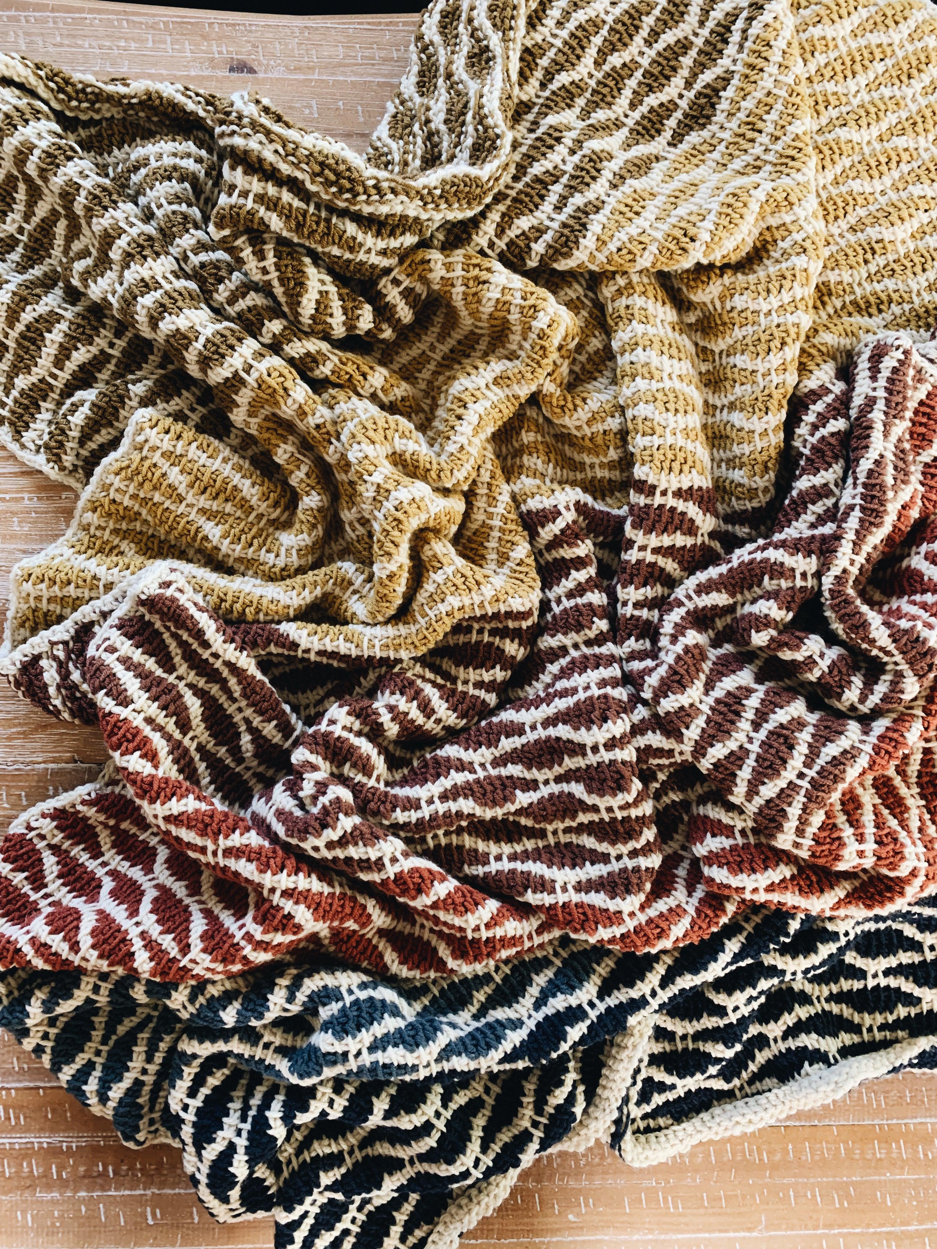 Tunisian Crochet Wave Stitch Pattern | The Jessica Throw – I Can