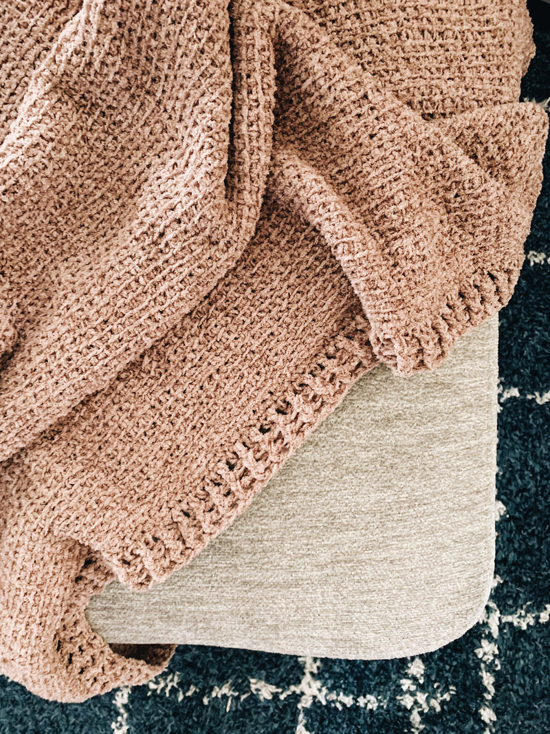 Easy Tunisian Crochet Blanket Pattern | The Logan Blanket