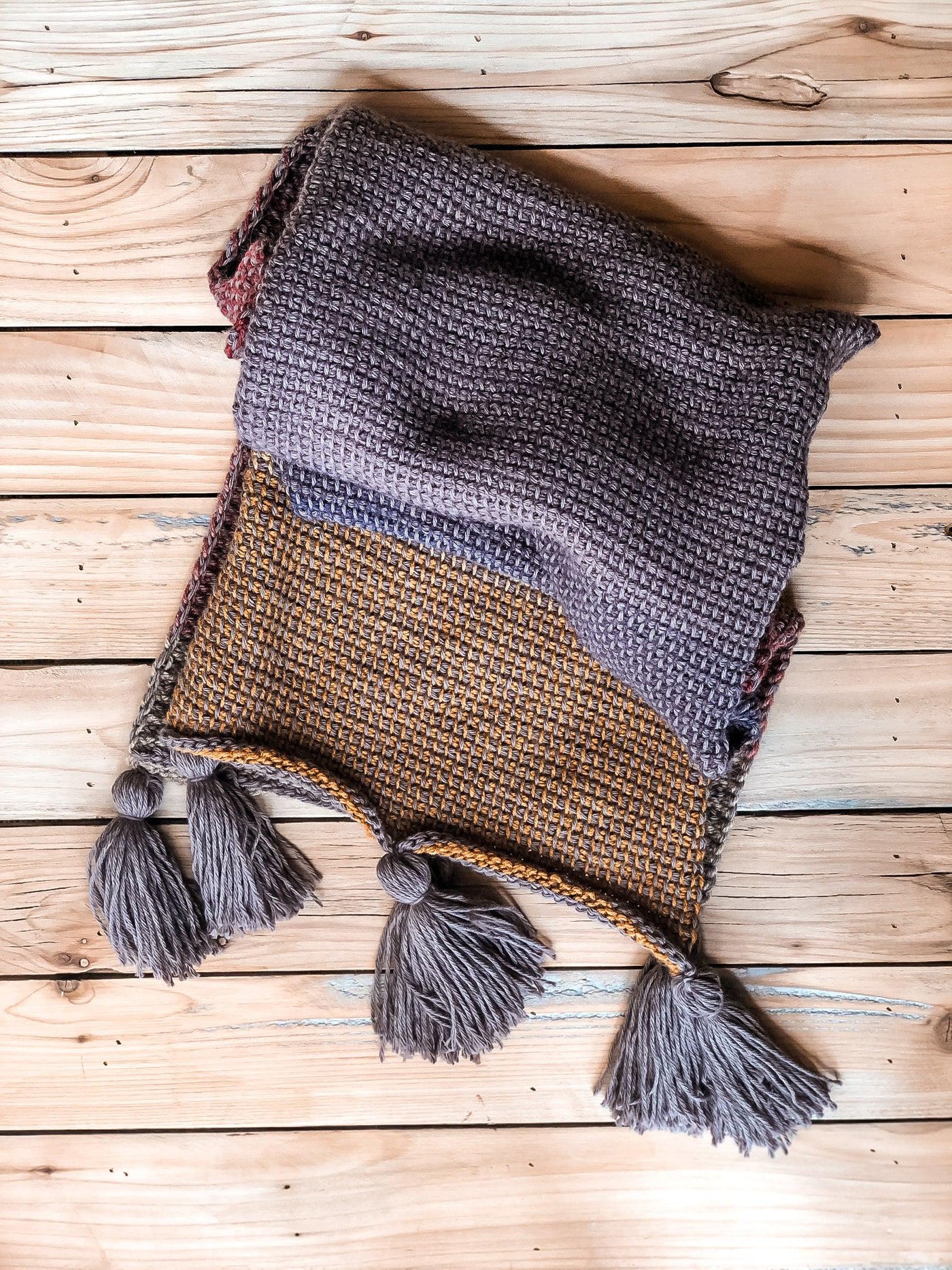 Easy Tunisian Crochet Scarf Pattern The Autumn Ombre Scarf – I