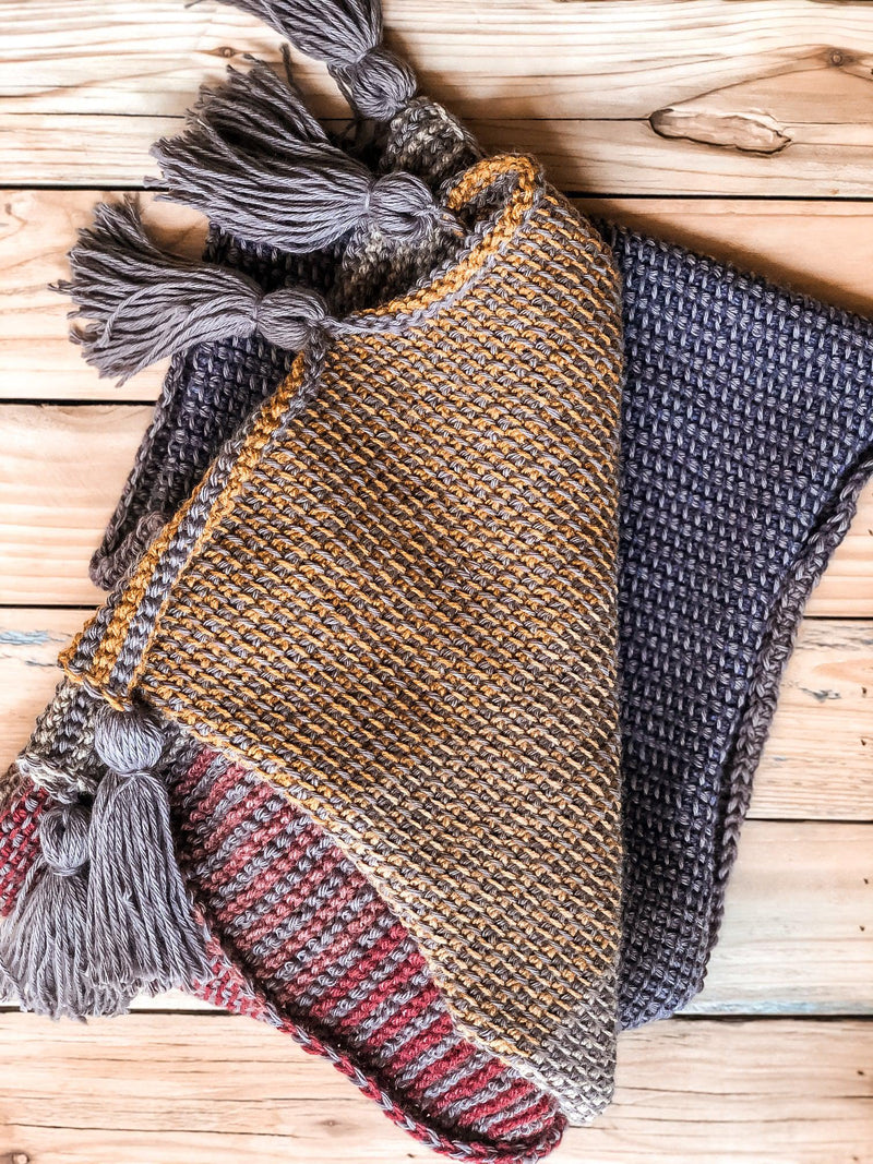 Easy Tunisian Crochet Scarf Pattern The Autumn Ombre Scarf – I