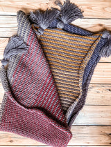 Easy Tunisian Crochet Scarf Pattern | The Autumn Ombre Scarf
