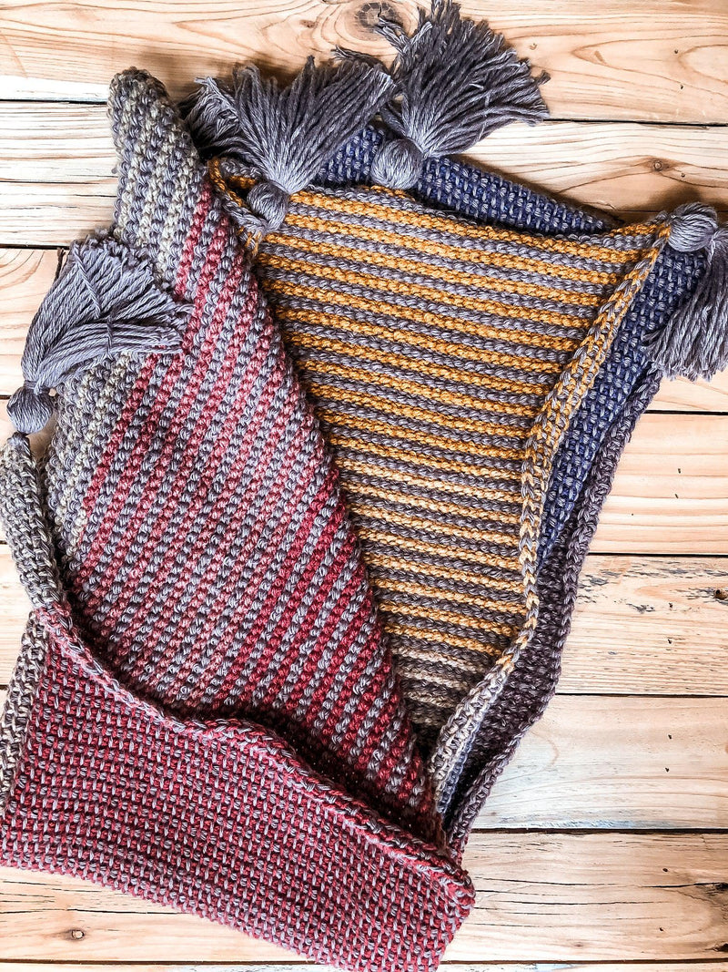 Easy Tunisian Crochet Scarf Pattern The Autumn Ombre Scarf – I